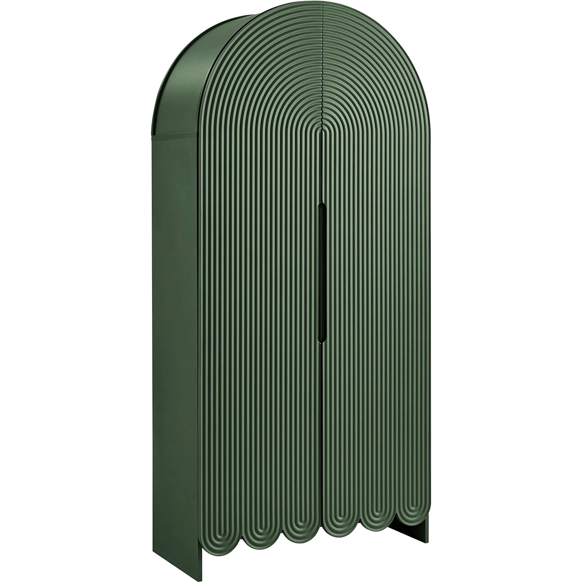 Champaign 78" Fluted and Scalloped Arched Storage Cabinet by Evans & Londeen. Made from unique in a eclectic & global style.