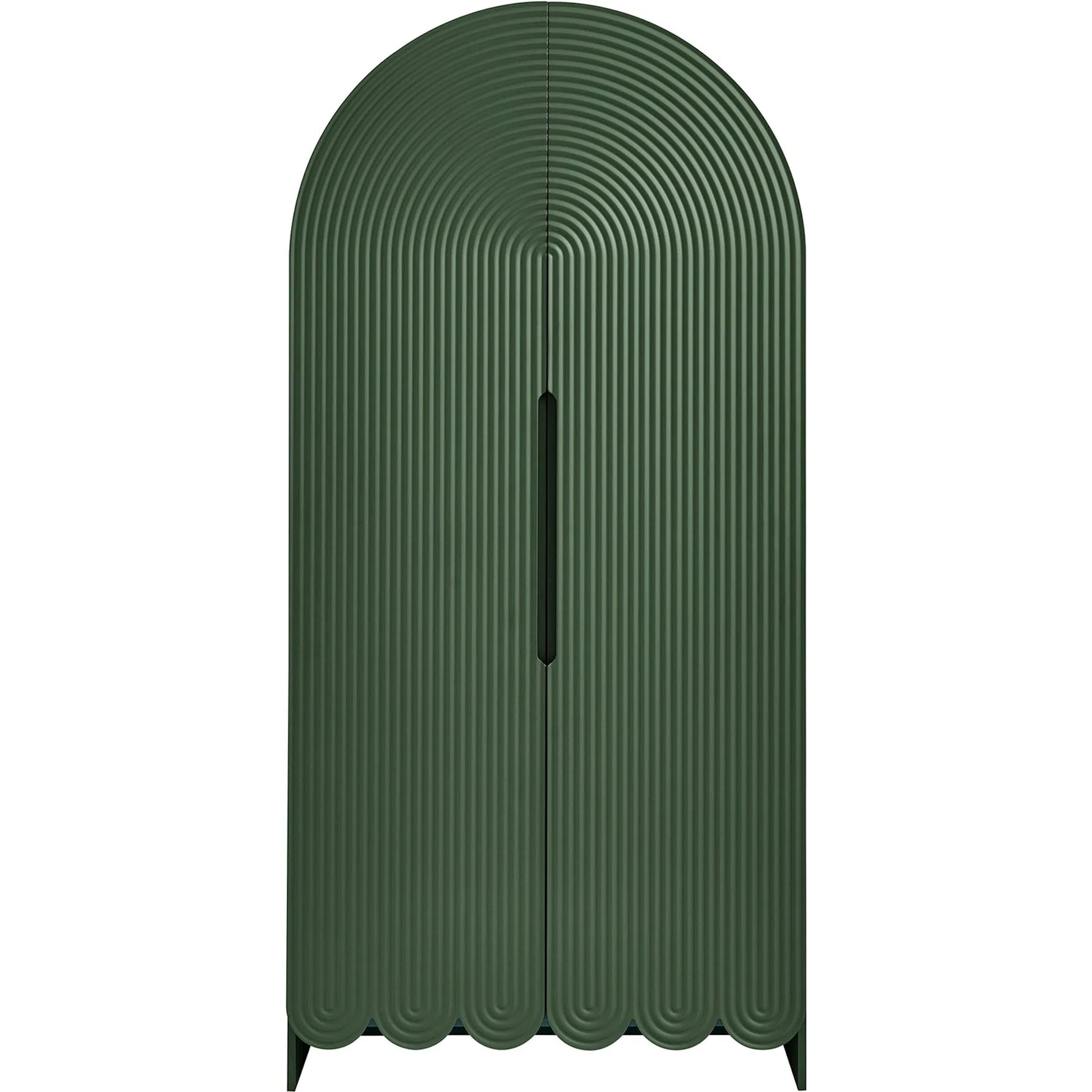 Champaign 78" Fluted and Scalloped Arched Storage Cabinet by Evans & Londeen. Made from unique in a eclectic & global style.