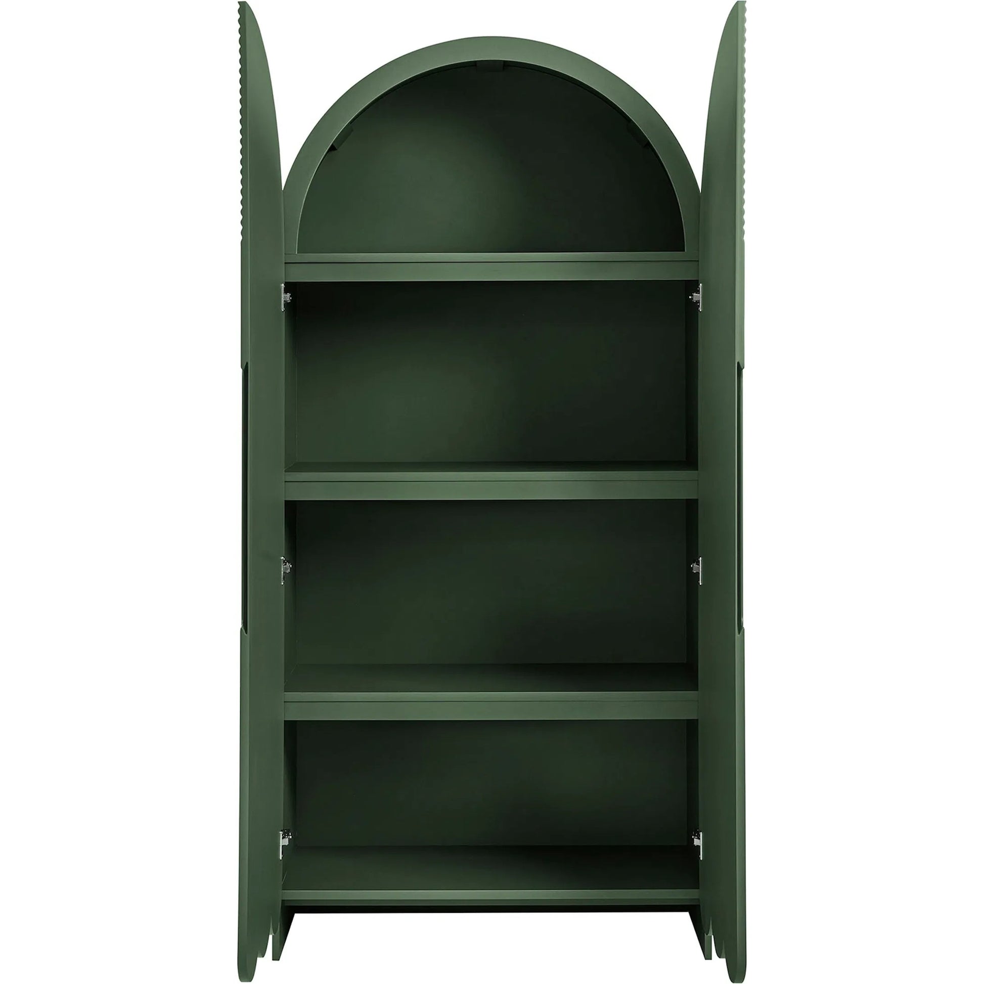 Champaign 78" Fluted and Scalloped Arched Storage Cabinet by Evans & Londeen. Made from unique in a eclectic & global style.