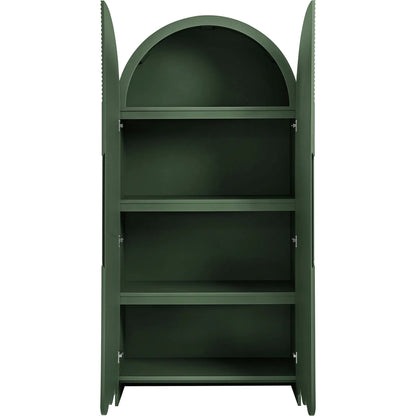 Champaign 78" Fluted and Scalloped Arched Storage Cabinet by Evans & Londeen. Made from unique in a eclectic & global style.
