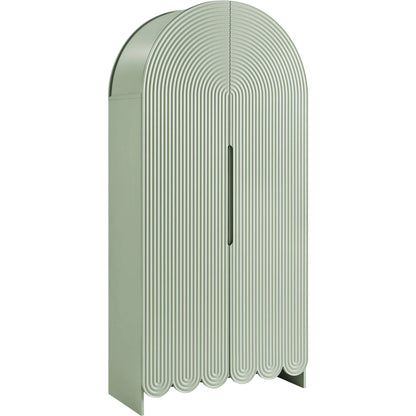 Champaign 78" Fluted and Scalloped Arched Storage Cabinet by Evans & Londeen. Made from unique in a eclectic & global style.