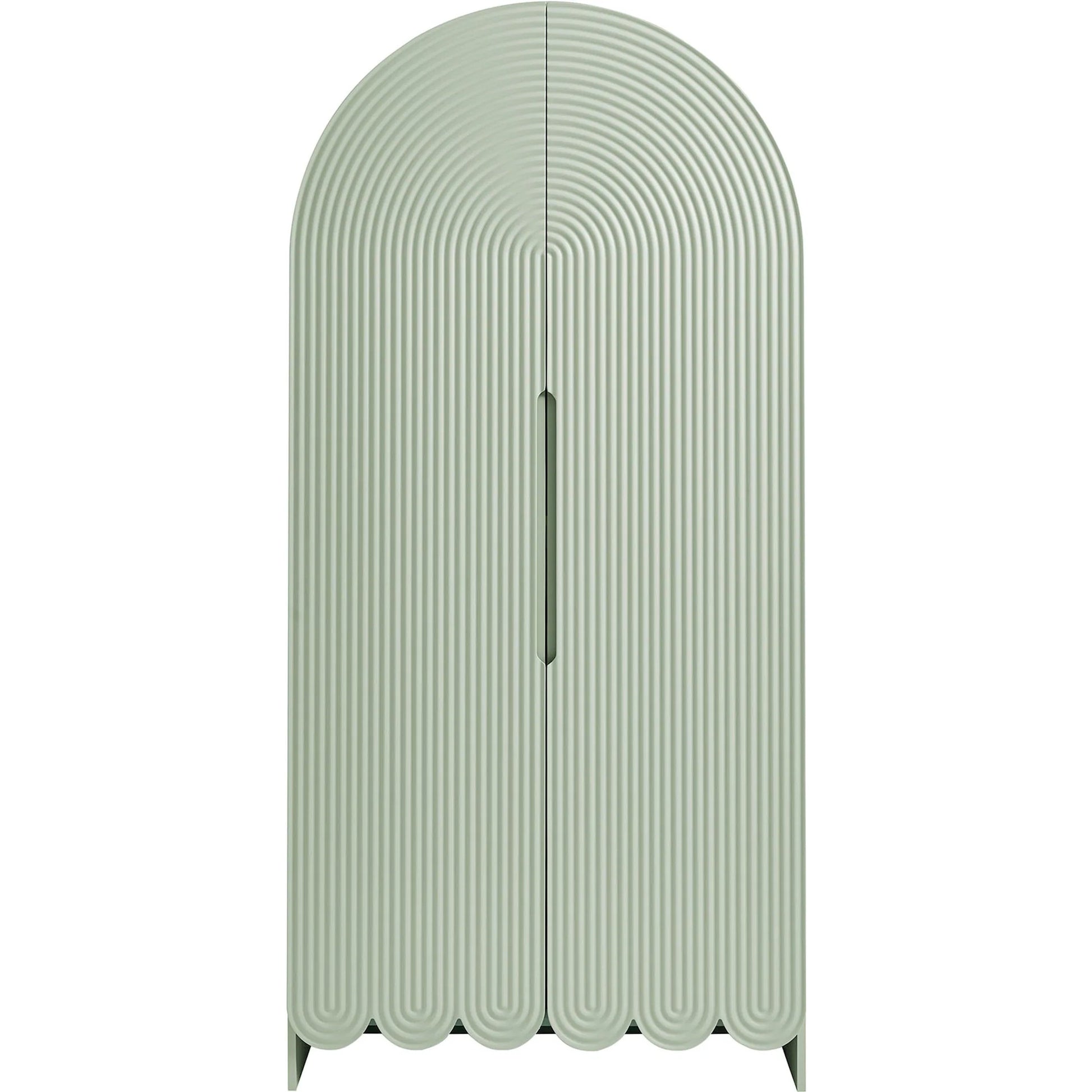 Champaign 78" Fluted and Scalloped Arched Storage Cabinet by Evans & Londeen. Made from unique in a eclectic & global style.