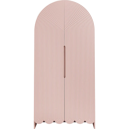 Champaign 78" Fluted and Scalloped Arched Storage Cabinet by Evans & Londeen. Made from unique in a eclectic & global style.