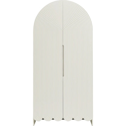 Champaign 78" Fluted and Scalloped Arched Storage Cabinet by Evans & Londeen. Made from unique in a eclectic & global style.