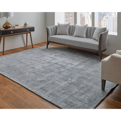 Eastfield Rug - 69A8F by Feizy in blue, silver. Made from wool, viscose in a unique style.