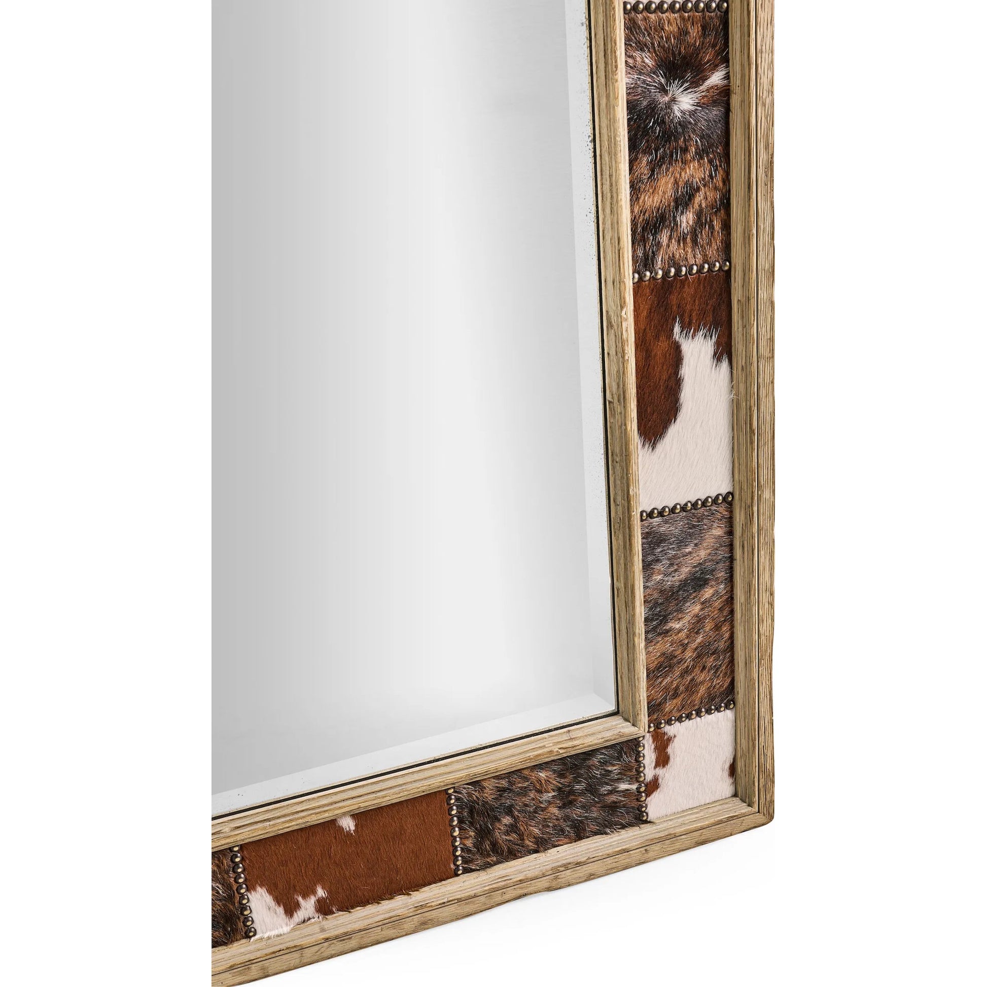 Sagehill Rectangular Hide Mirror by Jonathan Charles in timberon grey oak. Made from oak in a cottage & farmhouse style.