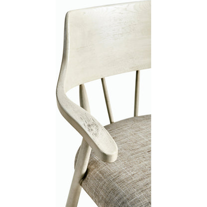 Reimagined Transient Captains Chair by Jonathan Charles in country white oak. Made from oak in a modern style.