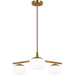 Lune Semi-Flush Mount by Visual Comfort & Co.. Made from steel in a unique style.