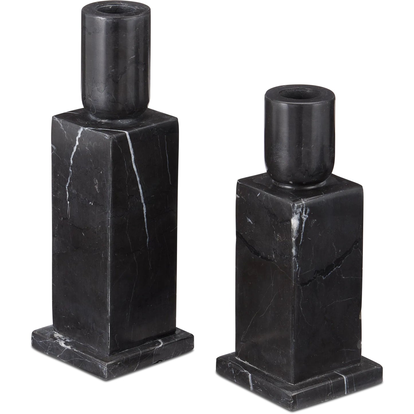 002 SI-2257218 | Primary Silo | Lithos Candle Holder Set by Currey and Company. Made from unique in a modern style.