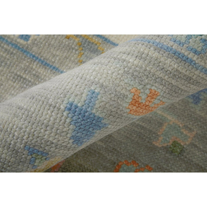 Karina Transitional & Botanical Rug - 90969G9F by Feizy in ivory, orange, blue. Made from wool in a unique style.