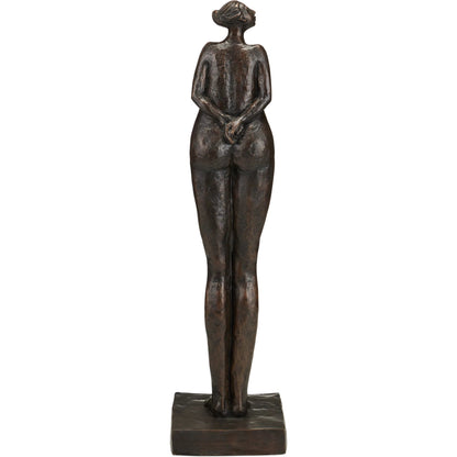 The Tall Empress Bronze by Currey and Company in bronze. Made from bronze in a rustic style.