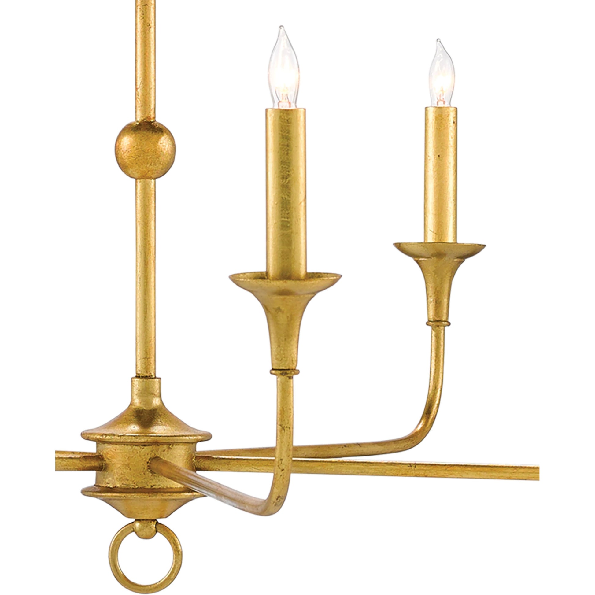 Nottaway Chandelier by Currey and Company. Made from wrought iron in a modern style.