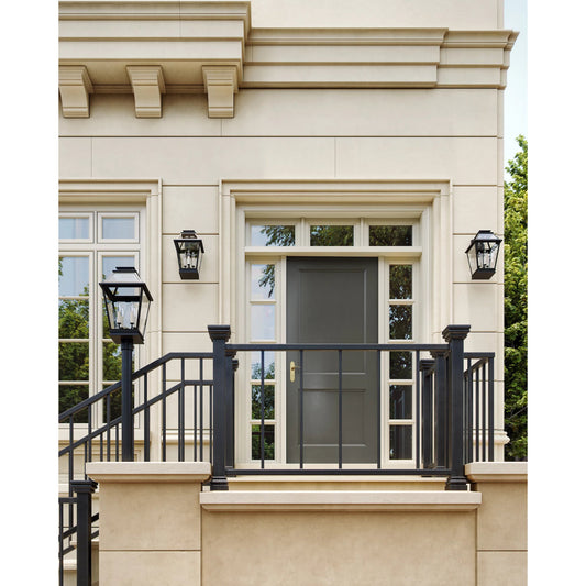 Falmouth Post Lantern by Visual Comfort & Co. in dark weathered zinc. Made from stonestrong in a unique style.