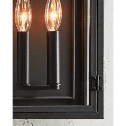 Hingham Medium Outdoor Wall Lantern by Visual Comfort & Co. in textured black. Made from stonestrong in a unique style.