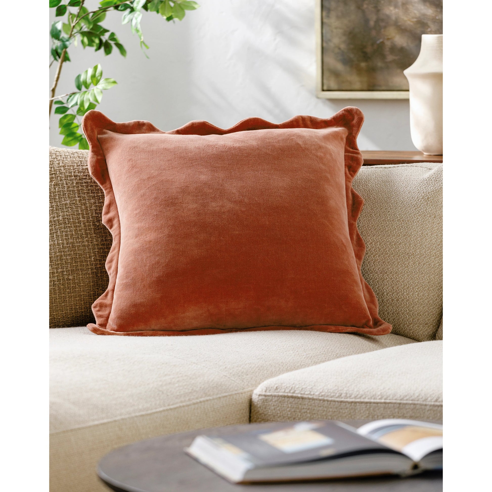 Effervescent Accent Pillow by Surya. Made from cotton in a modern style.