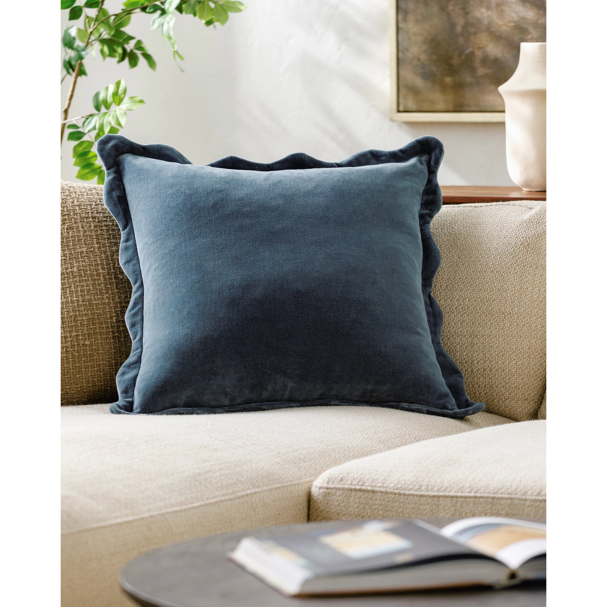 Effervescent Accent Pillow by Surya. Made from cotton in a modern style.