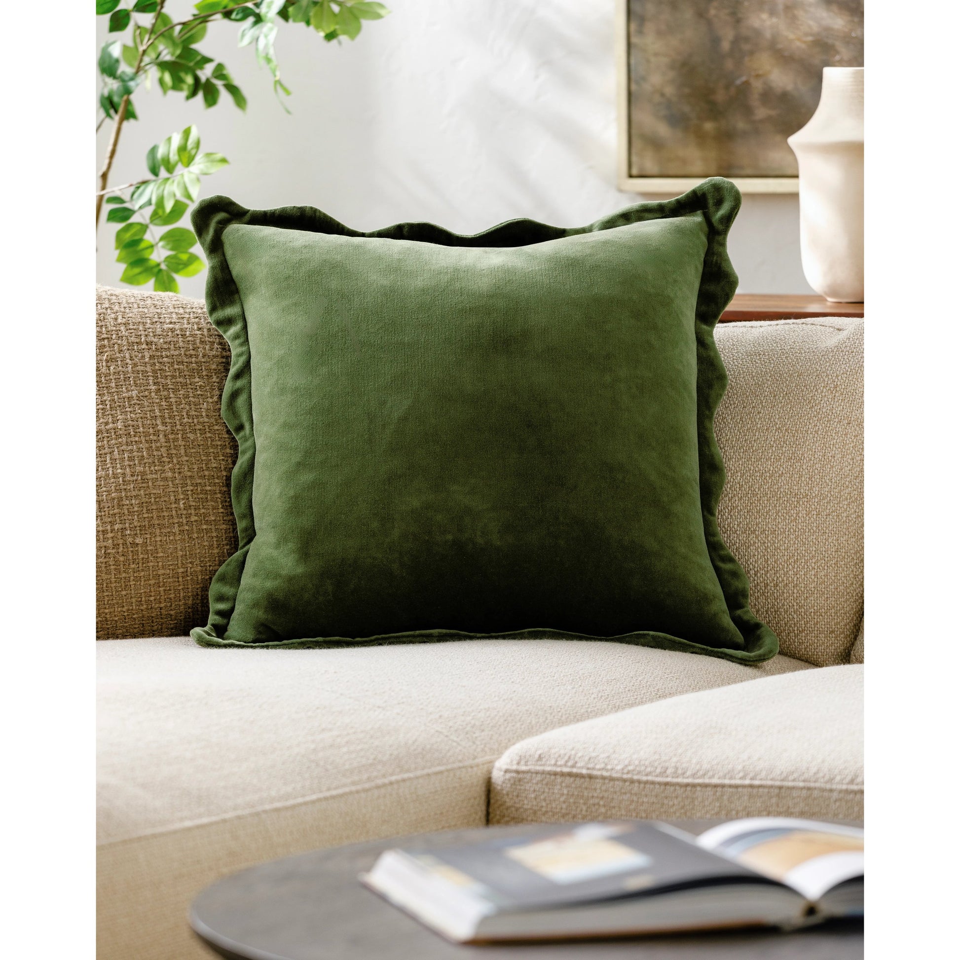 Effervescent Accent Pillow by Surya. Made from cotton in a modern style.