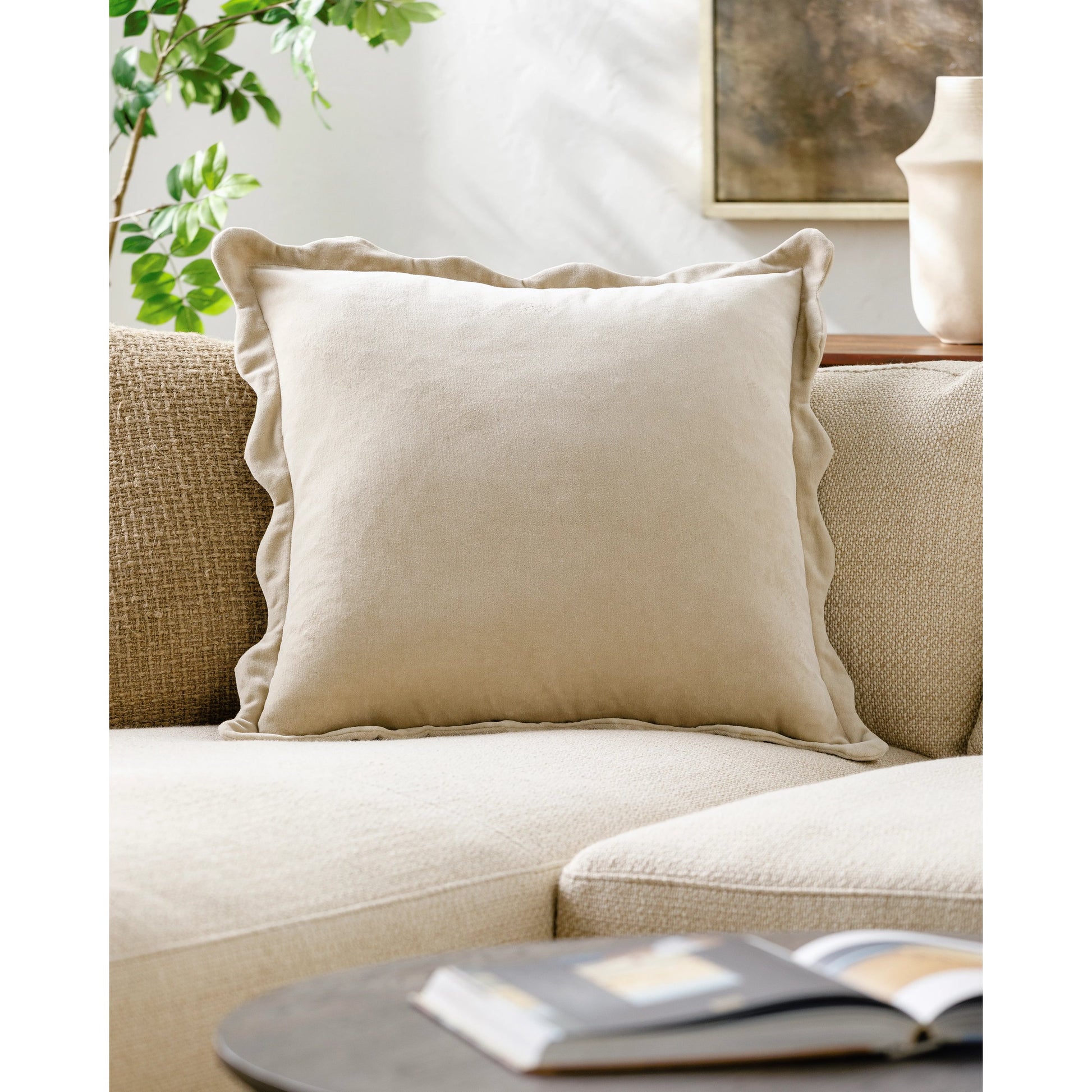 Effervescent Accent Pillow by Surya. Made from cotton in a modern style.