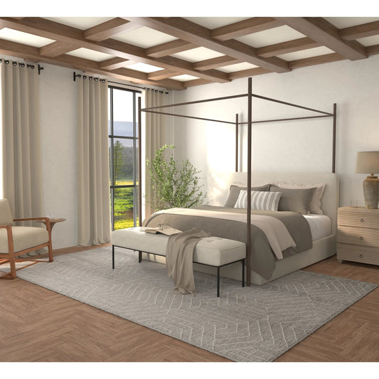 Emerson Rug - T32T8015 by Feizy in gray, ivory. Made from polypropylene in a unique style.