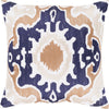 Navy, Camel, Beige, White / Down Feather / 20 x 20 x 4