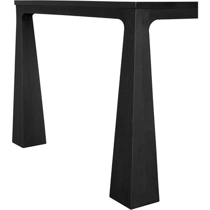 Luther Dining Table by Noir in charcoal black. Made from mindi, veneer in a modern style.