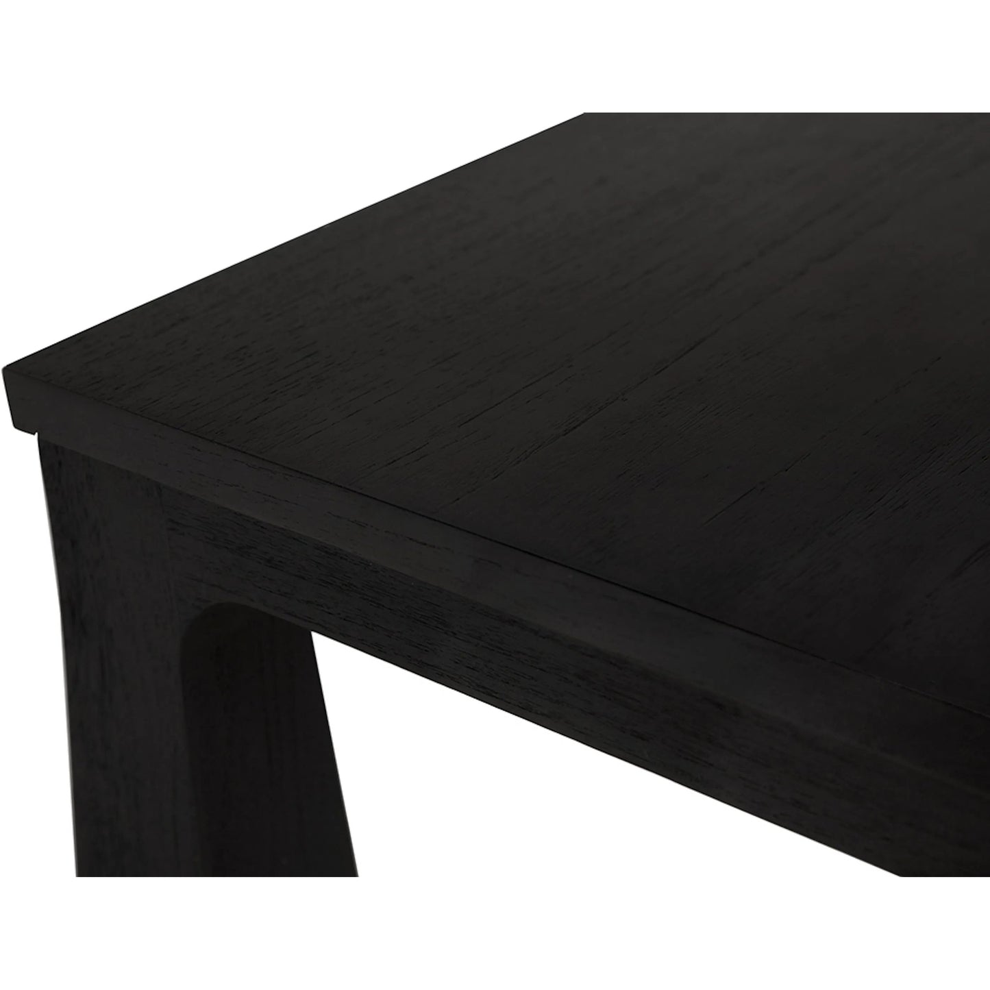 005 SI-2449056 | Closeup | Luther Dining Table by Noir in charcoal black. Made from mindi, veneer in a modern style.