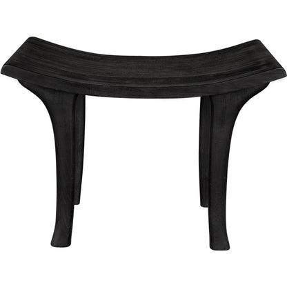 Kyoto Bench by Noir in burnt black. Made from mungger in a modern style.