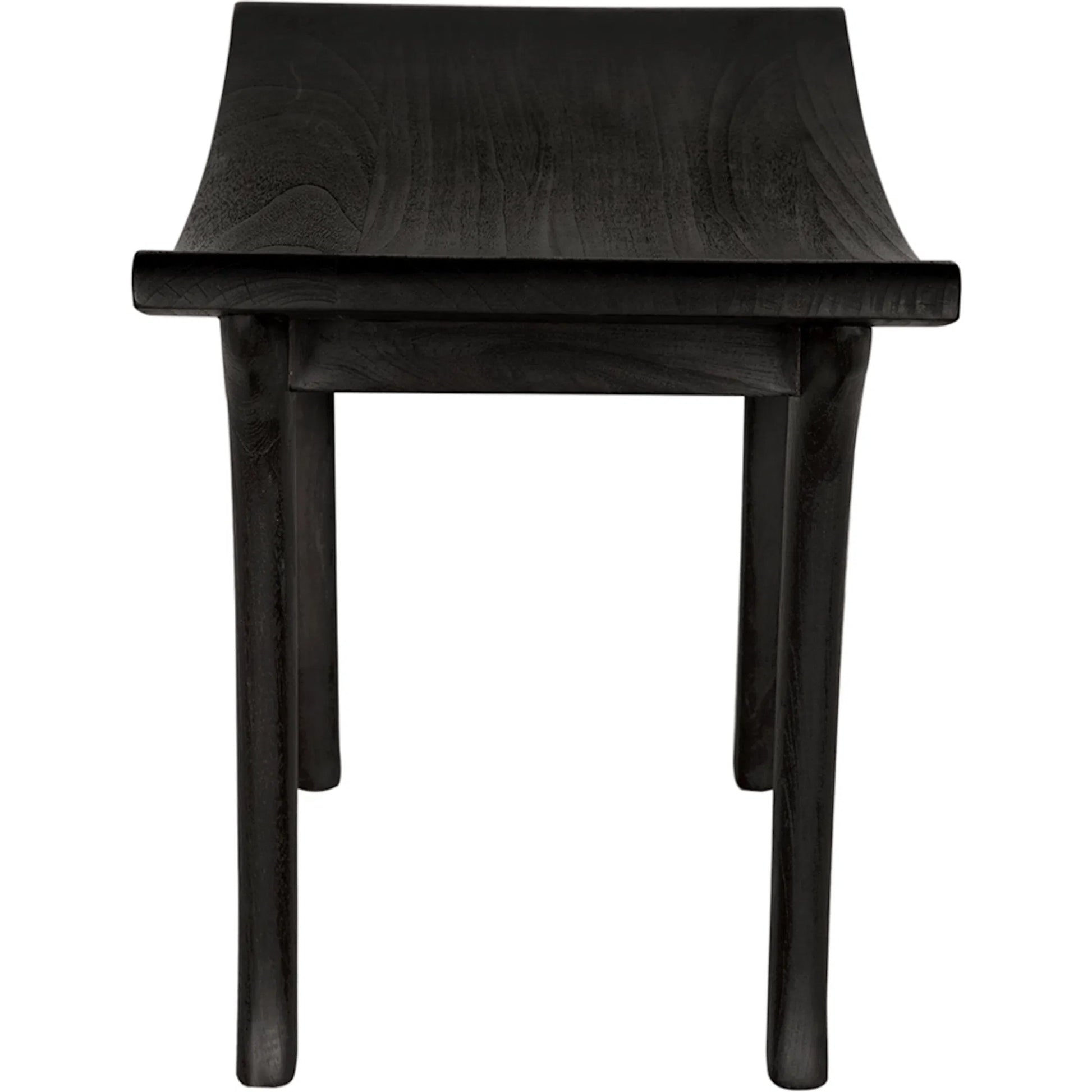 Kyoto Bench by Noir in burnt black. Made from mungger in a modern style.