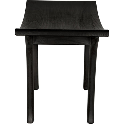 Kyoto Bench by Noir in burnt black. Made from mungger in a modern style.