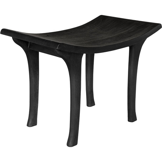 Kyoto Bench by Noir in burnt black. Made from mungger in a unique style.