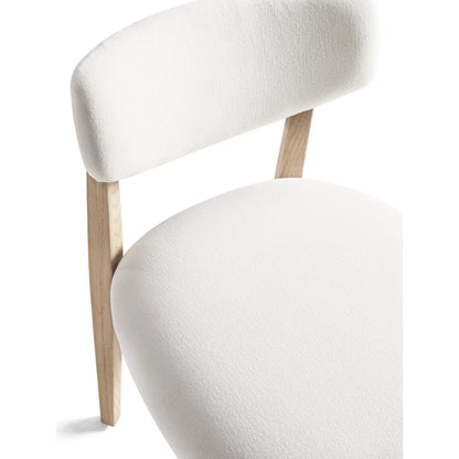 Atoll Side Chair by Jonathan Charles in white washed oak. Made from main oak in a unique style.