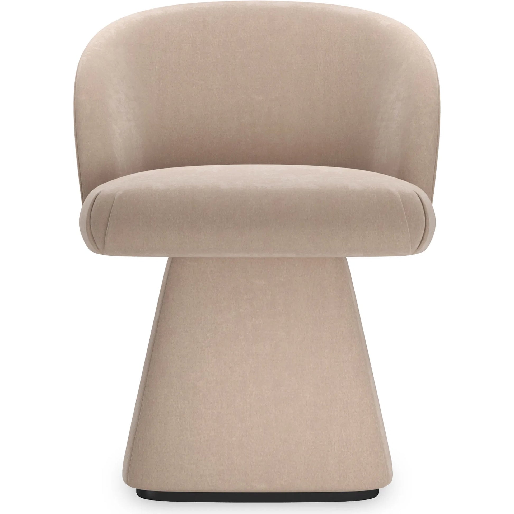 Vuelta Swivel Chair by Caracole in taupe and almost black. Made from asian hardwood in a unique style.