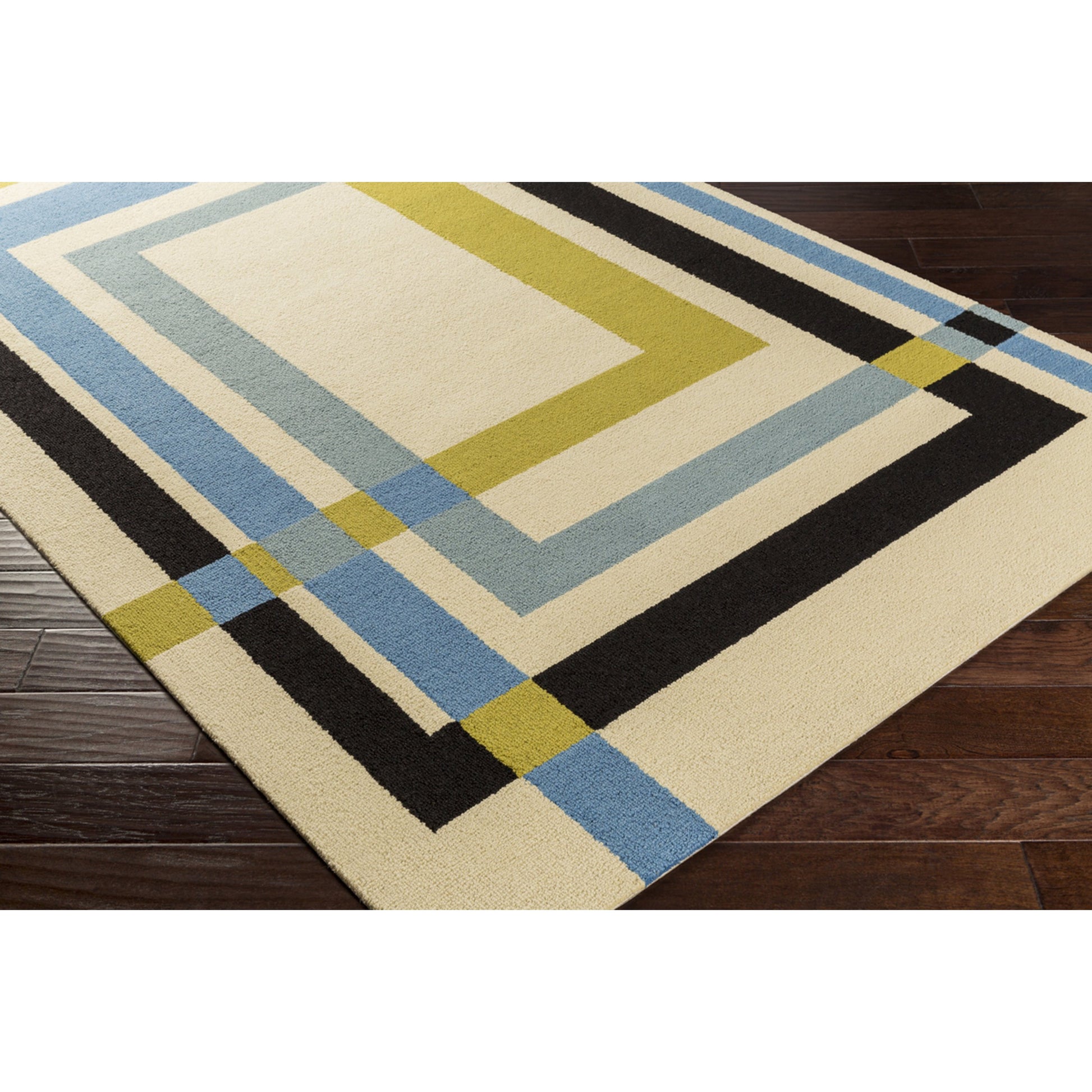 Kismet Rug - 15988 by Surya in medium brown, burnt orange, taupe, camel, medium gray. Made from 80% wool, 20% cotton in a unique style.