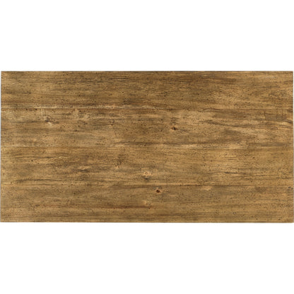 Casual Accents Medium Driftwood Dining Table 54" by Jonathan Charles in medium driftwood. Made from acacia in a modern style.