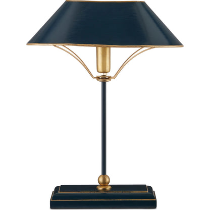 Daphne Table Lamp by Currey and Company. Made from iron, brass, engineered wood in a modern style.
