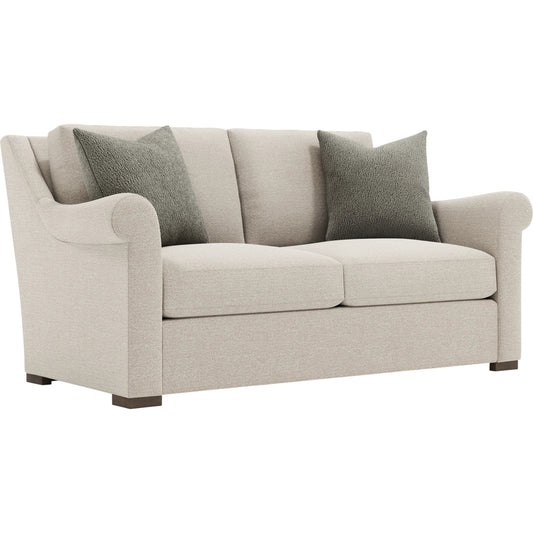 001 SI-2534157 | Primary Silo | Keirnan Fabric Loveseat by Bernhardt in beige, tan. Made from fabric in a unique style.