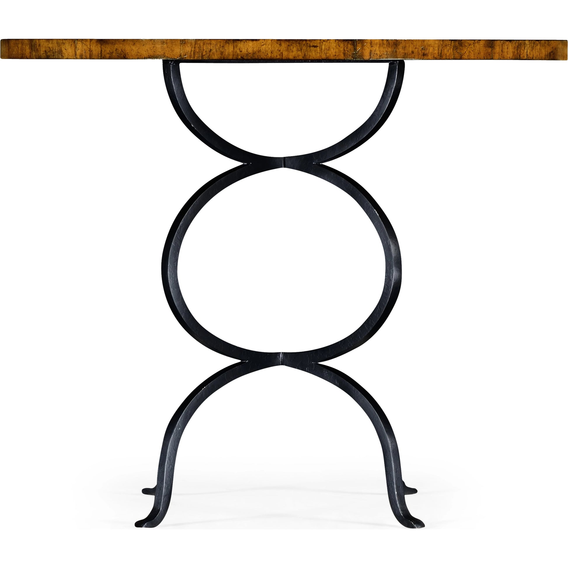 Casually Country Collection Bistro Round Centre Table by Jonathan Charles in brown and country farmhouse walnut. Made from acacia in a rustic style.