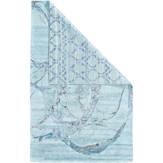 Cosmo Transitional Rug - 8624F by Feizy in blue, white, ivory. Made from unique in a unique style.