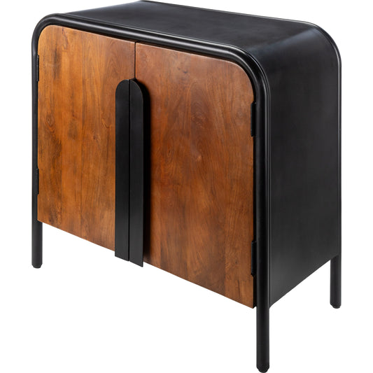Ekholm - 531965 by Surya in top: black, brown, base: black and painted wood. Made from top: metal, mango wood, base: metal in a modern style.