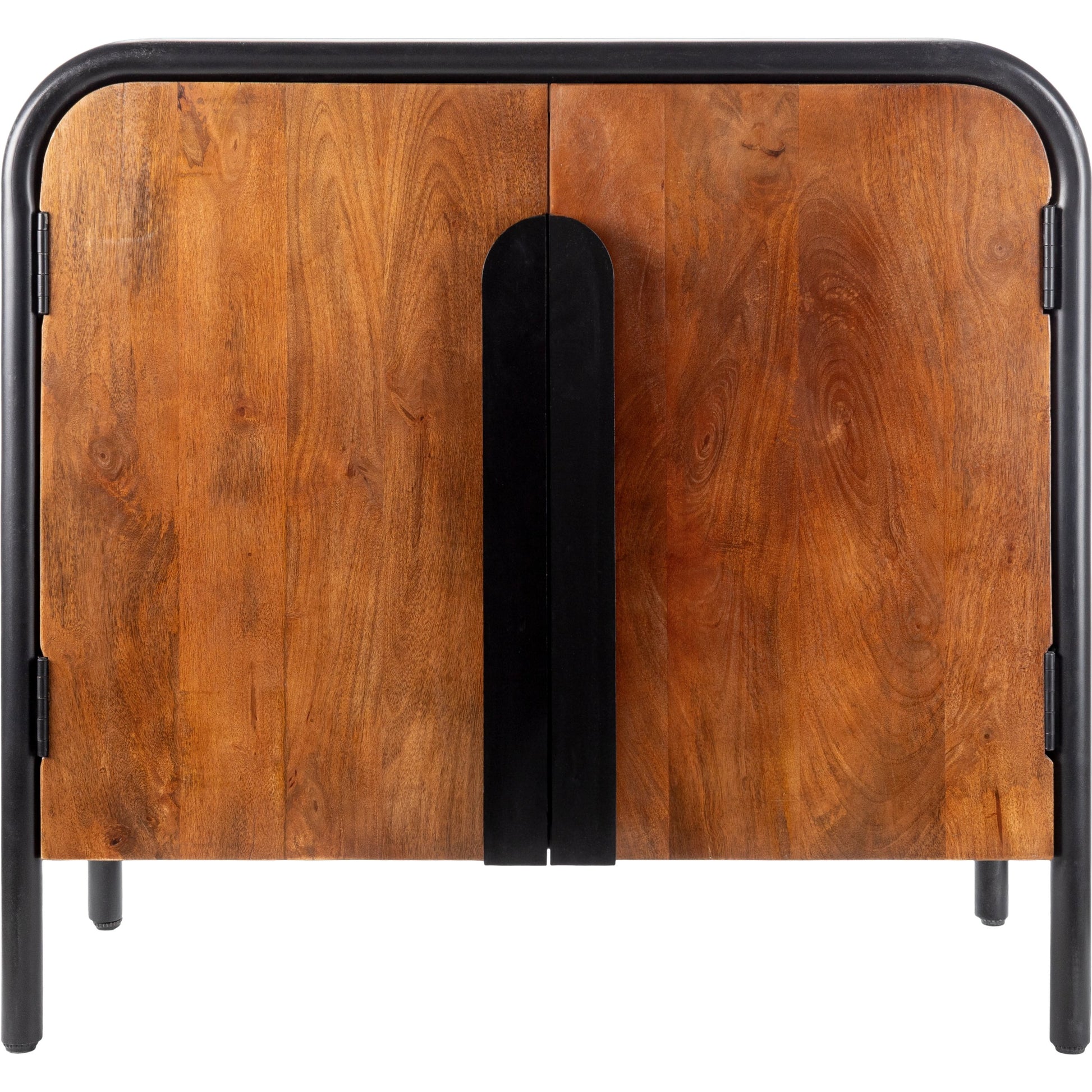 Ekholm - 531965 by Surya in black, brown and painted wood. Made from top: metal, mango wood, base: metal in a modern style.
