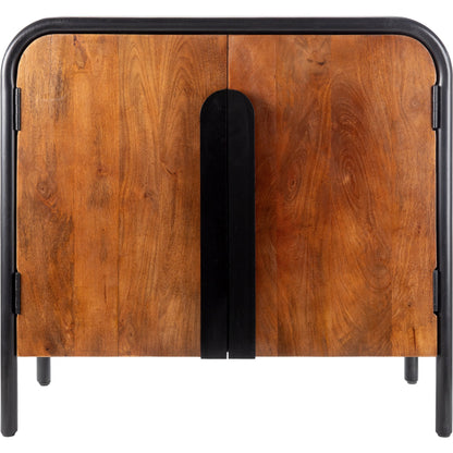 Ekholm - 531965 by Surya in black, brown and painted wood. Made from top: metal, mango wood, base: metal in a modern style.
