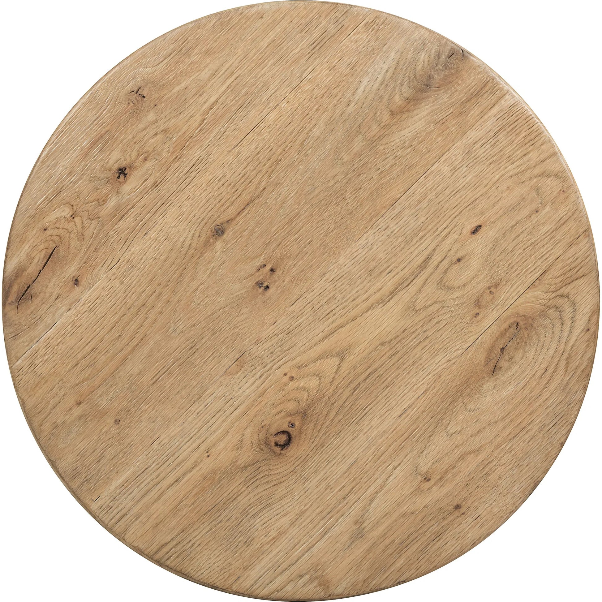 Driftwood Round End Table by Hooker Furniture. Made from unique in a transitional style.