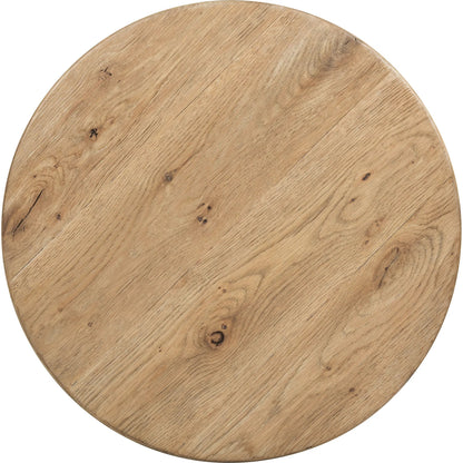Driftwood Round End Table by Hooker Furniture. Made from unique in a transitional style.