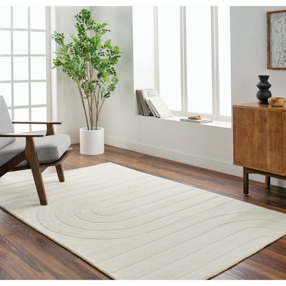 Elissa Rug - 31495 by Livabliss in beige. Made from main: 100% wool in a unique style.
