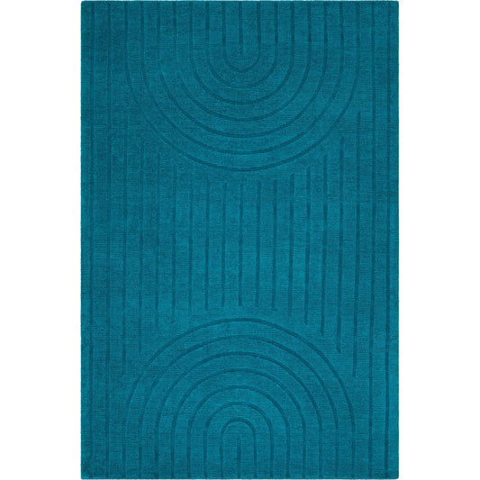 Elissa Rug - 31496 by Livabliss in deep teal. Made from main: 100% wool in a unique style.