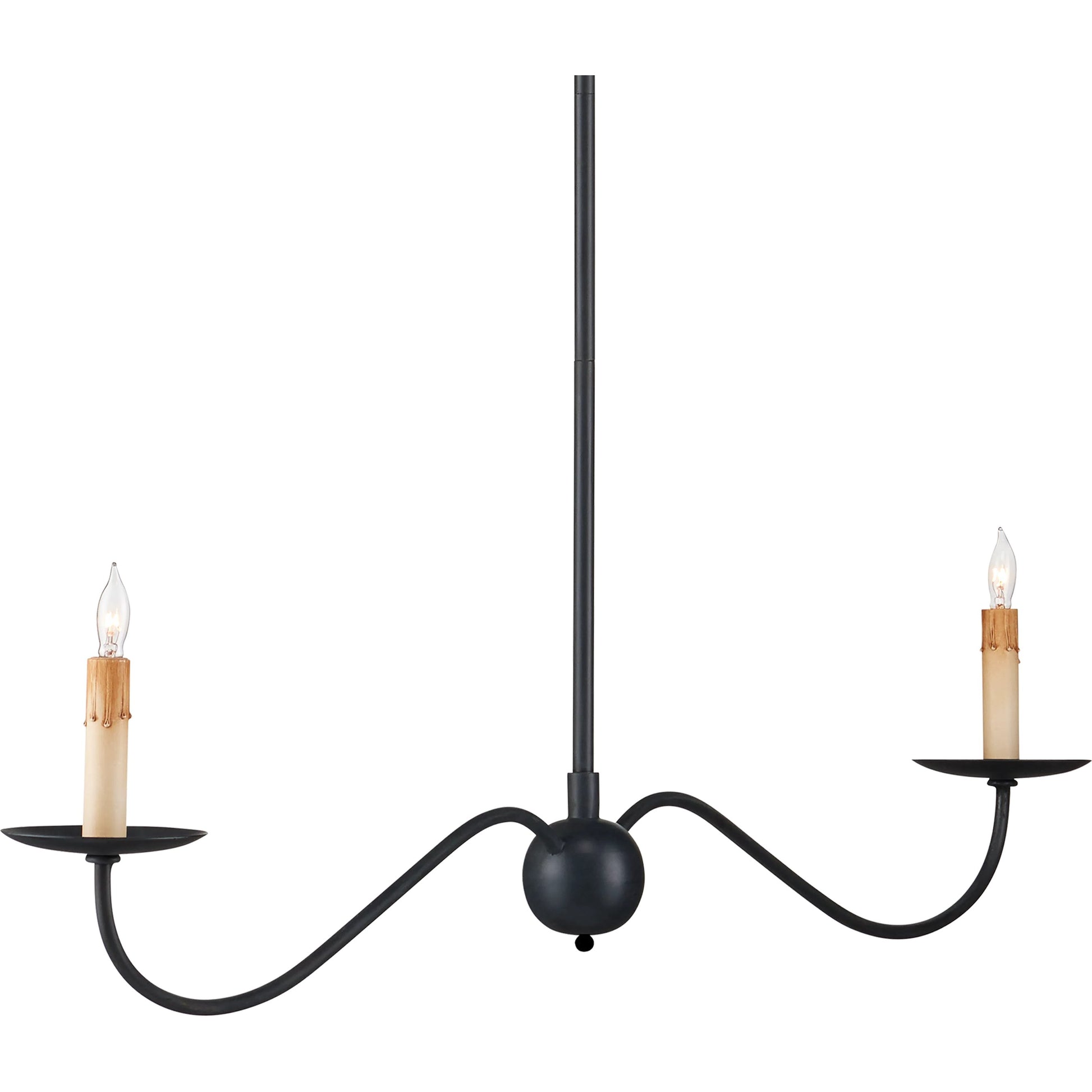 Saxon Linear Chandelier by Currey and Company. Made from unique in a modern style.
