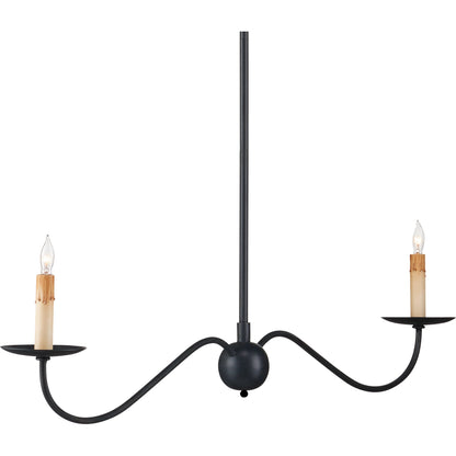 Saxon Linear Chandelier by Currey and Company. Made from unique in a modern style.