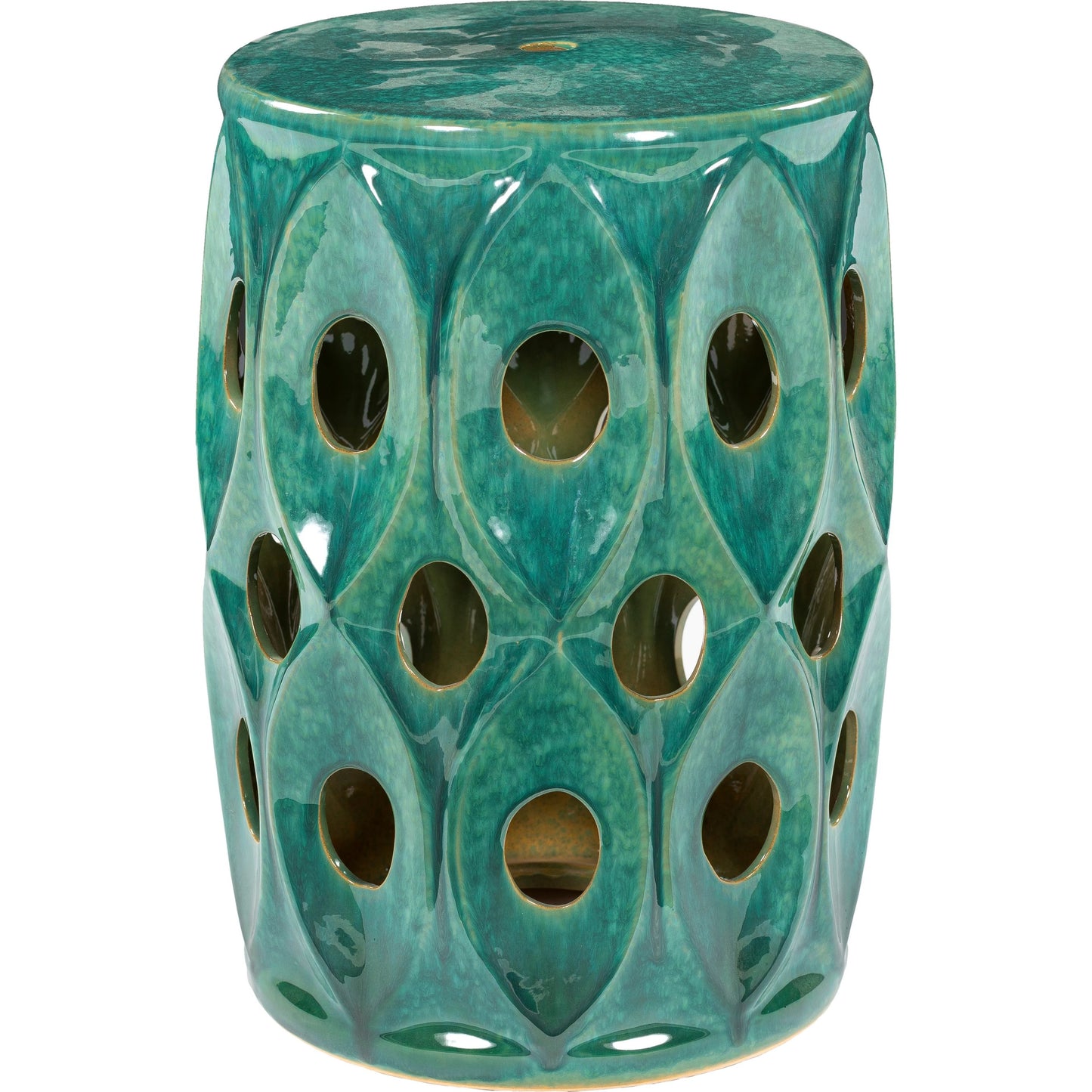 002 SI-1914465 | Primary Silo | Erika Indoor/Outdoor by Surya in green and glazedglazed. Made from top: ceramic, base: ceramic in a modern style.
