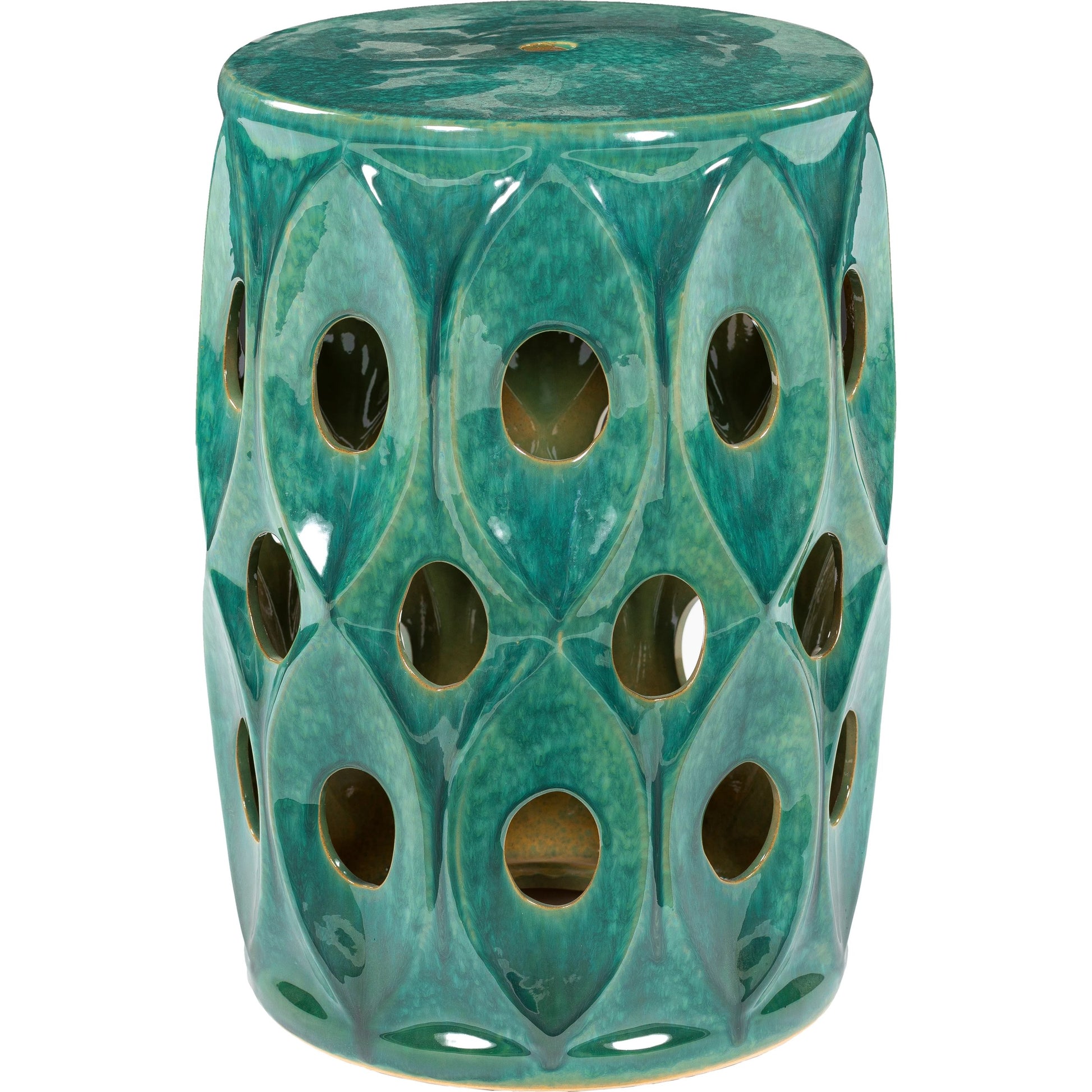 Erika Indoor/Outdoor by Surya in green and glazedglazed. Made from top: ceramic, base: ceramic in a modern style.
