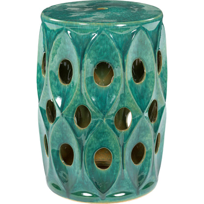 Erika Indoor/Outdoor by Surya in green and glazedglazed. Made from top: ceramic, base: ceramic in a modern style.